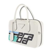 PRADA プラダ ハンドバッグ 1BB049 カーフ BIANCO ホワイト系【本物保証】