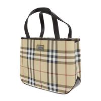 BURBERRY バーバリー ハンドバッグ PVC ベージュ 【本物保証】