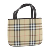 BURBERRY バーバリー ハンドバッグ PVC ベージュ 【本物保証】