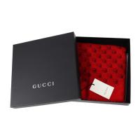 GUCCI グッチ ショール 453225 レーヨン85% シルク15% レッド【本物保証】