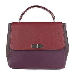 BALLY バリー ハンドバッグ レザー ボルドー系 【本物保証】