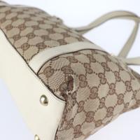 GUCCI グッチ ショルダーバッグ 141470 キャンバス レザー ベージュ【本物保証】