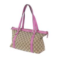 GUCCI グッチ トートバッグ 141470 213317 キャンバス ベージ【本物保証】