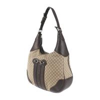 GUCCI グッチ ショルダーバッグ 247287 キャンバス レザー ベージュ【本物保証】