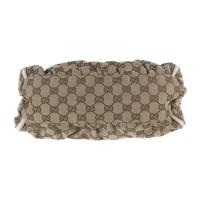 GUCCI グッチ ハンドバッグ 190525 キャンバス ベージュ ホワイト【本物保証】