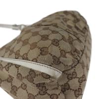 GUCCI グッチ ハンドバッグ 190525 キャンバス ベージュ ホワイト【本物保証】