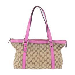 GUCCI グッチ トートバッグ 141470 213317 キャンバス ベージ【本物保証】