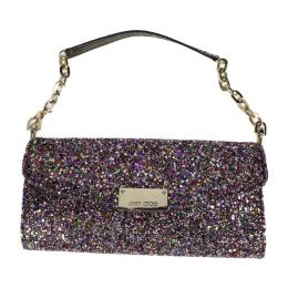 JIMMY CHOO ジミーチュウ ショルダーバッグ レザー グリッター マルチ【本物保証】