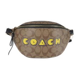 COACH コーチ ウエストバッグ F72910 PVC レザー ブラウン ベー【本物保証】