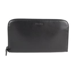 PRADA プラダ 長財布 1M0506 レザー ブラック 【本物保証】