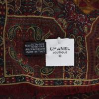 CHANEL シャネル スカーフ シルク52% カシミヤ48% ボルドー系マルチ【本物保証】