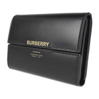 BURBERRY バーバリー 三つ折り財布 8011472 レザー ブラック 【本物保証】