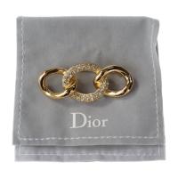 Christian Dior クリスチャンディオール ブローチ メタル ゴールド【本物保証】