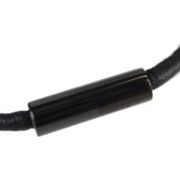 HERMES エルメス ネックレス エナメル マットブラックPVD ブルー ブラ【本物保証】