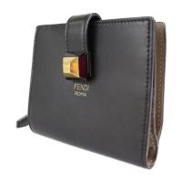 FENDI フェンディ 二つ折り財布 8M0386 SWD F0E6E レザー 【本物保証】