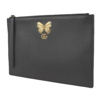 GUCCI グッチ セカンドバッグ 499364 レザー ブラック ヴィンテージ【本物保証】