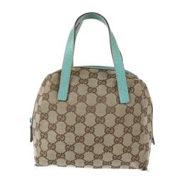 GUCCI グッチ ハンドバッグ 124542 GGキャンバス レザー ベージュ【本物保証】