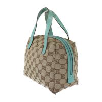 GUCCI グッチ ハンドバッグ 124542 GGキャンバス レザー ベージュ【本物保証】