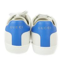 GUCCI グッチ スニーカー 649400 レザー ホワイト ブルー マルチカ【本物保証】