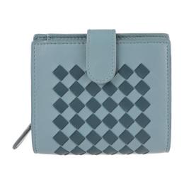 BOTTEGAVENETA ボッテガヴェネタ 二つ折り財布 121059 ブルー【本物保証】