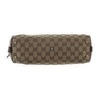 GUCCI グッチ ハンドバッグ 145759 GGキャンバス レザー ベージュ【本物保証】