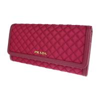 PRADA プラダ 二つ折り財布 1M1132 ナイロン レザー IBISCO 【本物保証】