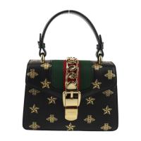 GUCCI グッチ ハンドバッグ 470270 レザー ブラック ゴールド金具【本物保証】