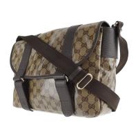 GUCCI グッチ ショルダーバッグ 374423 コーティングキャンバス ベー【本物保証】