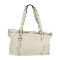 GUCCI グッチ ハンドバッグ 141470 レザー アイボリー 【本物保証】