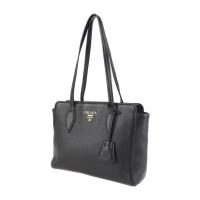 PRADA プラダ トートバッグ 1BG112 レザー ブラック 【本物保証】