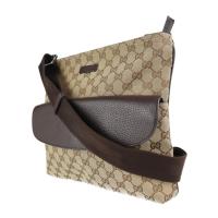 GUCCI グッチ ショルダーバッグ 256100 GGキャンバス レザー ベー【本物保証】