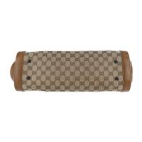 GUCCI グッチ ハンドバッグ 111715 GGキャンバス レザー ベージュ【本物保証】