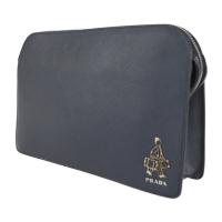 PRADA プラダ セカンドバッグ 2VF056 サフィアーノレザー ネイビー 【本物保証】