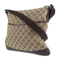 GUCCI グッチ ショルダーバッグ 145857 GGキャンバス ベージュ ダ【本物保証】