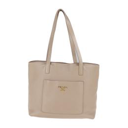 PRADA プラダ トートバッグ 1BG048 レザー ベージュ 【本物保証】