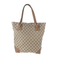 GUCCI グッチ トートバッグ 247237 キャンバス レザー カーキ ブラ【本物保証】