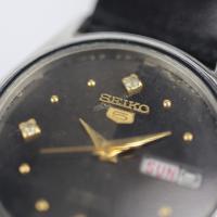 SEIKO セイコー 腕時計 6309-8820 ステンレススチール レザー シ【本物保証】