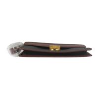 Dunhill ダンヒル セカンドバッグ PVC レザー チャコール系 ブラウン【本物保証】