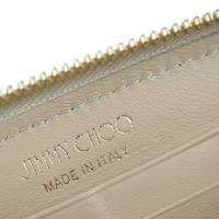 JIMMY CHOO ジミーチュウ 長財布 レザー メタル ラインストーン ゴー【本物保証】