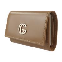 GUCCI グッチ キーケース 033 0416 0897 カーフレザー キャメ【本物保証】