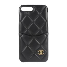 CHANEL シャネル その他小物 A83564 ラムスキン ブラック ゴールド【本物保証】