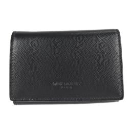 SAINT LAURENT サンローラン キーケース 553719 レザー ブラ【本物保証】