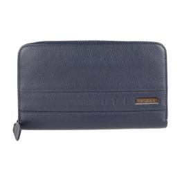 BVLGARI ブルガリ 長財布 282829 レザー ネイビー 【本物保証】