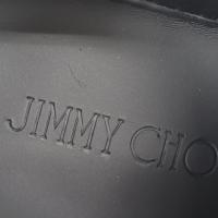 JIMMY CHOO ジミーチュウ スニーカー ナイロン レザー ラバー ブラッ【本物保証】