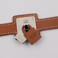 HERMES エルメス ブレスレット ヴォースイフト ゴールド ブラウン系 シル【本物保証】