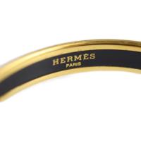 HERMES エルメス バングル メタル 七宝 ゴールド レッド【本物保証】