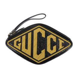 GUCCI グッチ クラッチバッグ 524316 パテントレザー ラバー ブラッ【本物保証】