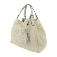 GUCCI グッチ トートバッグ 282309 レザー アイボリー系 【本物保証】