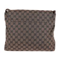 GUCCI グッチ ショルダーバッグ 272351 GGキャンバス レザー ブラ【本物保証】