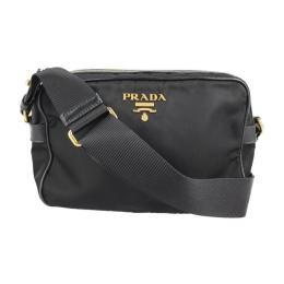 PRADA プラダ ショルダーバッグ 1BH089 ナイロン レザー NERO 【本物保証】